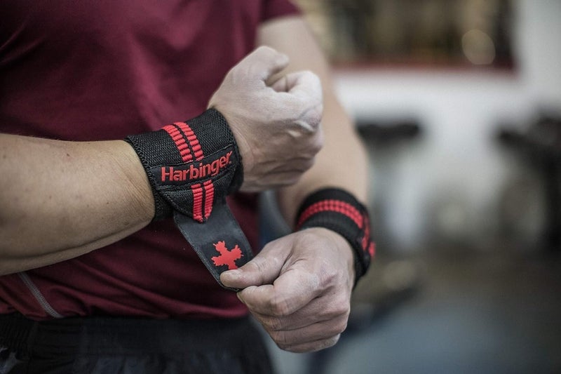 Harbinger Red Line 18-Inch Weightlifting Wrist Wraps for Men and Women (Pair) - Image 5